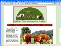 Click here to open the Bryan Hill Farm web site.