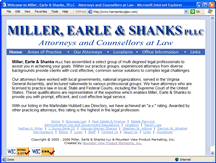 Click to visit the Miller, Earle & Shank PLLC web site.