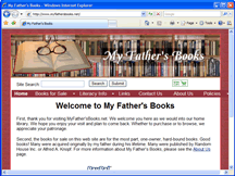 Click to open the My Father's Books web site